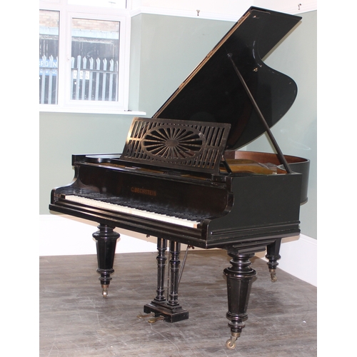 5 - C. Bechstein of Berlin, a late 19th century baby grand piano, 1871 model A with ebonised case, with ... 