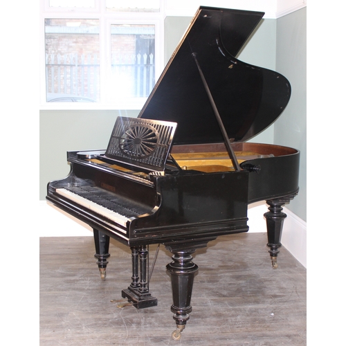 5 - C. Bechstein of Berlin, a late 19th century baby grand piano, 1871 model A with ebonised case, with ... 