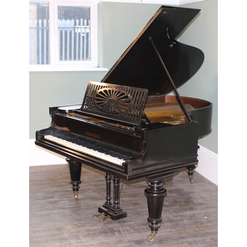 5 - C. Bechstein of Berlin, a late 19th century baby grand piano, 1871 model A with ebonised case, with ... 