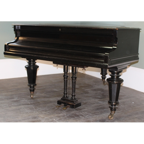 5 - C. Bechstein of Berlin, a late 19th century baby grand piano, 1871 model A with ebonised case, with ... 