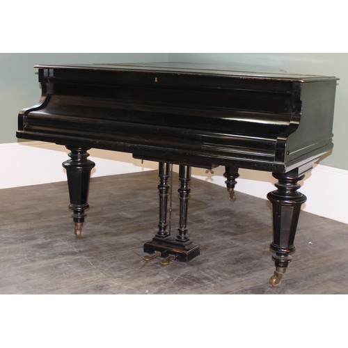 5 - C. Bechstein of Berlin, a late 19th century baby grand piano, 1871 model A with ebonised case, with ... 