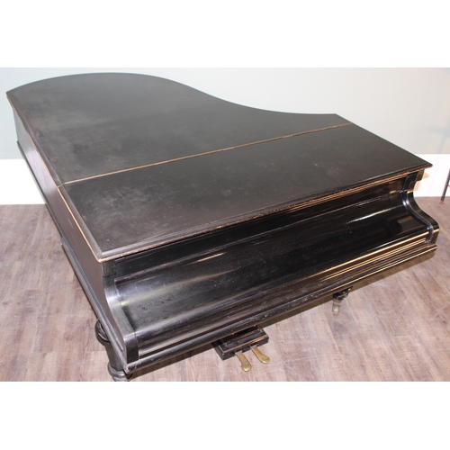 5 - C. Bechstein of Berlin, a late 19th century baby grand piano, 1871 model A with ebonised case, with ... 