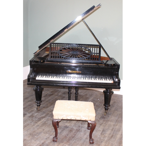 5 - C. Bechstein of Berlin, a late 19th century baby grand piano, 1871 model A with ebonised case, with ... 