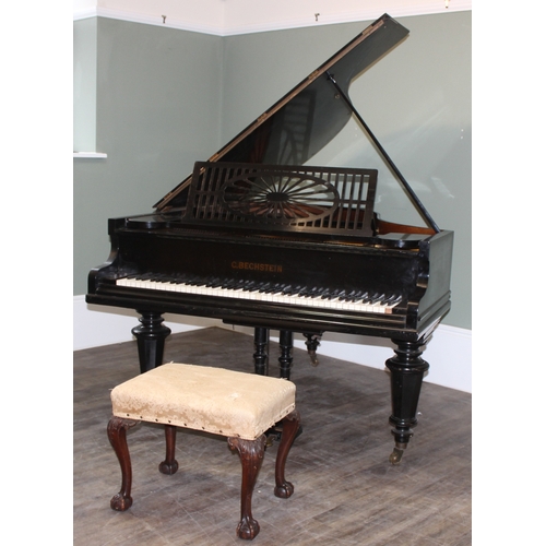 5 - C. Bechstein of Berlin, a late 19th century baby grand piano, 1871 model A with ebonised case, with ... 