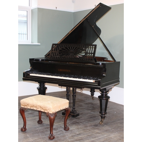 5 - C. Bechstein of Berlin, a late 19th century baby grand piano, 1871 model A with ebonised case, with ... 