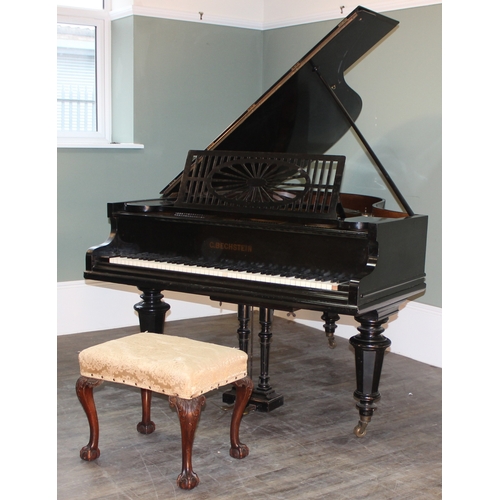 5 - C. Bechstein of Berlin, a late 19th century baby grand piano, 1871 model A with ebonised case, with ... 