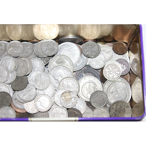 1264 - A large qty of assorted mixed coins, mainly British to inc many 19th century copper coins, Chinese c... 