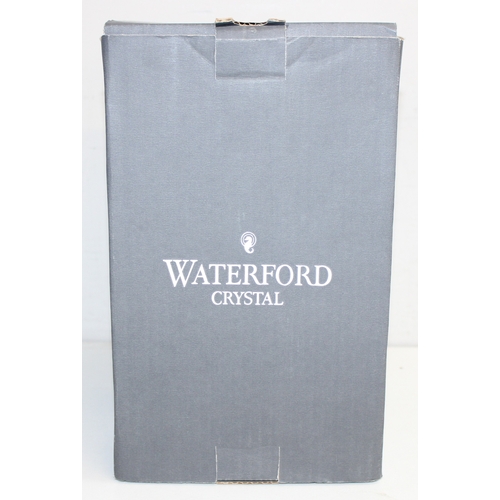 1511 - Waterford cut crystal tapered vase on footed base with hobnail design, with original box, approx 26c... 