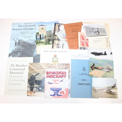 1443 - Mixed lot of Royal Air Force ephemera and other items to incl RAF No. 1 dress jacket and trousers, l... 