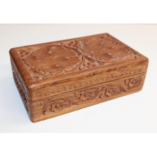 296 - Qty of assorted wooden boxes to inc a Victorian floral painted papier mache box etc (5)