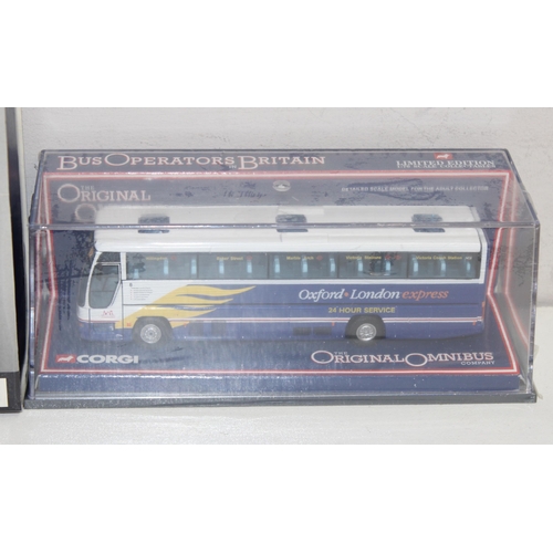 622 - 3 Boxed Corgi buses to include X90 Oxford to London express, Rose Hill to Iffley Road and a Millenni... 