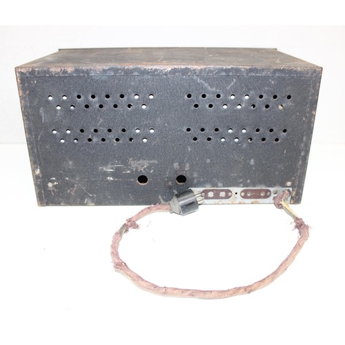 724 - 1930s/early WWII HRO-JR shortwave radio-receiver with power pack and spare coils