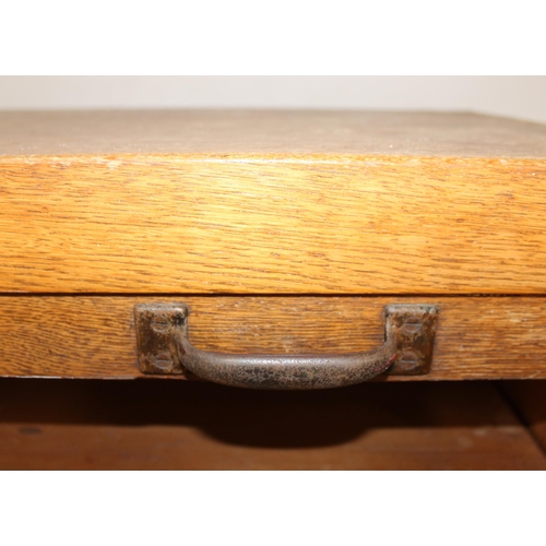 30 - A large vintage tambour fronted oak bookcase, early-mid 20th century, approx 100cm wide x 35cm deep ... 