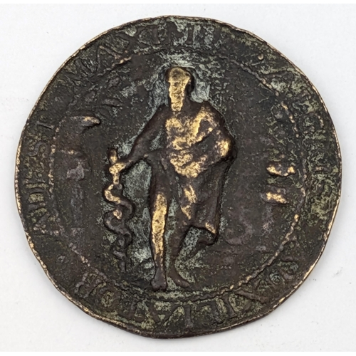 1260 - Of Medical interest, an 18th century token to allow entry to the Amsterdam Botanical Gardens, studen... 