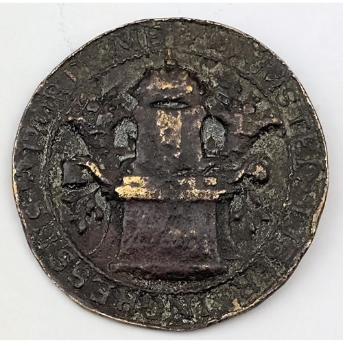 1260 - Of Medical interest, an 18th century token to allow entry to the Amsterdam Botanical Gardens, studen... 