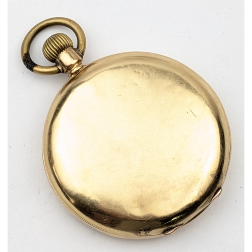 1375 - An antique Swiss 18ct gold cased full hunter pocket watch, the case marked 18k and XRF confirmed, wh... 