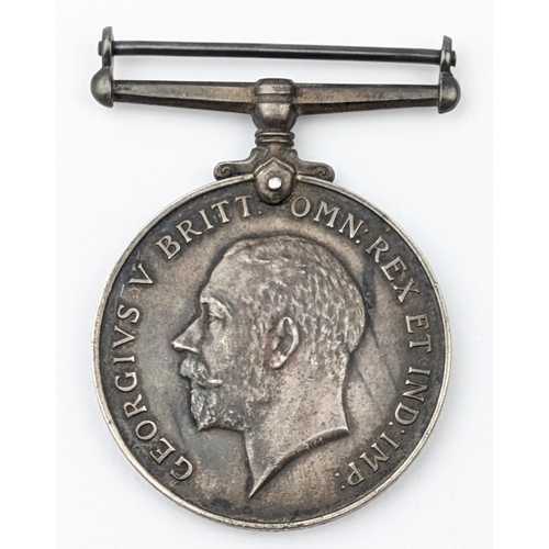 1425 - A First World War silver British War Medal (BWM) awarded to R.2282 E.W. Dumbleton A.B. RNVR