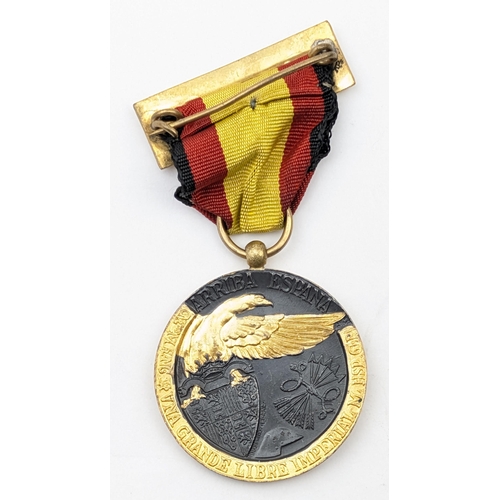 1449B - A Spanish Medal of the Campaign of the Civil War 1936-1939, with ribbon and hanger