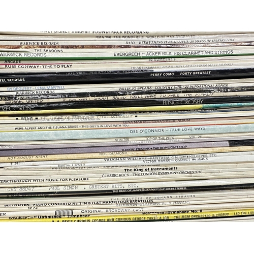 548 - Large qty of vinyl records, to incl David Cassidy, The Carpenters, Simon & Garfunkel, Engelbert Hump... 