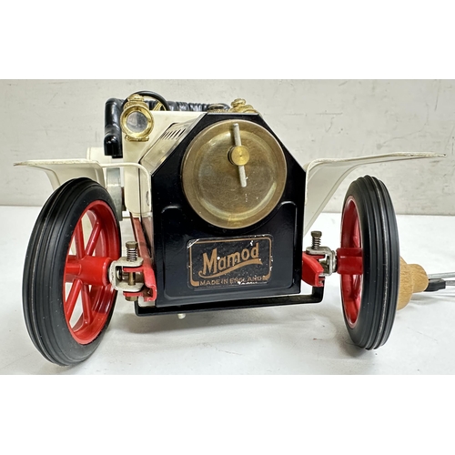 615 - A vintage Mamod steam car, roadster model, no box but with steering rod, approx 42cm long