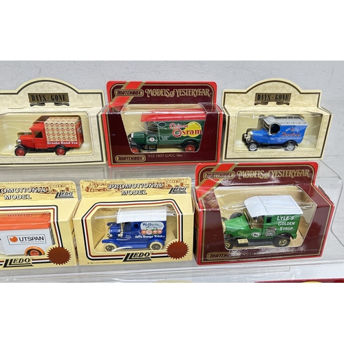 624 - Qty of various boxed model cars with various advertising including Corgi, Dinky, Days gone and Match... 