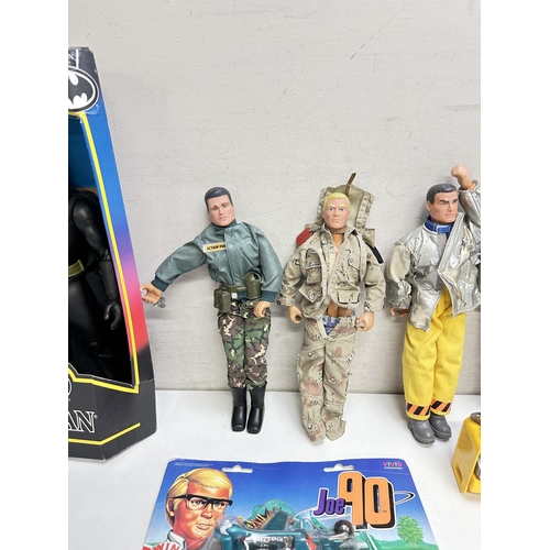 625 - Various action figures and dolls etc to inc Action Man, Batman figure by Kenner in box, Winter Velve... 