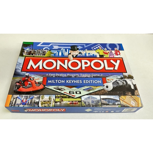 634 - 6 assorted location based Monopoly games to include Leicestershire, Florida, Milton Keynes, European... 