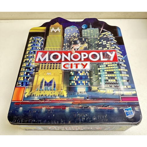 636 - 5 Various Monopoly games to include Monopoly City, U-Build Monopoly, Crazy Cash, Monopoly city and Z... 