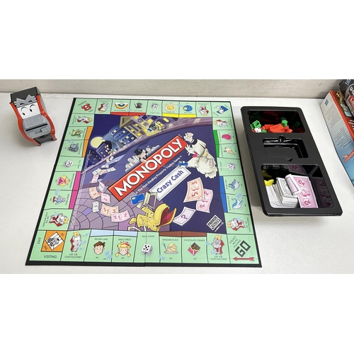 636 - 5 Various Monopoly games to include Monopoly City, U-Build Monopoly, Crazy Cash, Monopoly city and Z... 