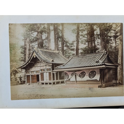 562 - Qty of ephemera to inc a Japanese black lacquered photograph album, likely late 19th or early 20th c... 