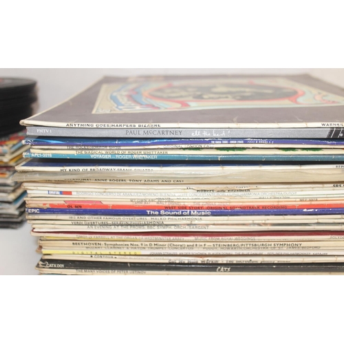 737 - Qty of assorted vintage records to inc LPs and singles, 2 signed by Rodger Whitaker etc