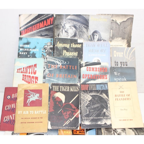 1449M - A large qty of assorted British military magazines and booklets, mainly WW2 period