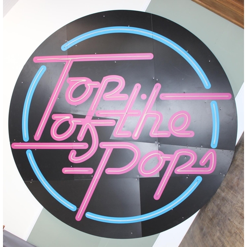 410 - Top of the Pops - a large illuminated sign of neon form but with LED fittings, per verbum made for a... 