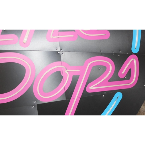 410 - Top of the Pops - a large illuminated sign of neon form but with LED fittings, per verbum made for a... 