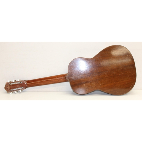 1680 - A vintage Spanish flamenco guitar by Hijos de Vicente Tatay of Valencia, approx 94cm long