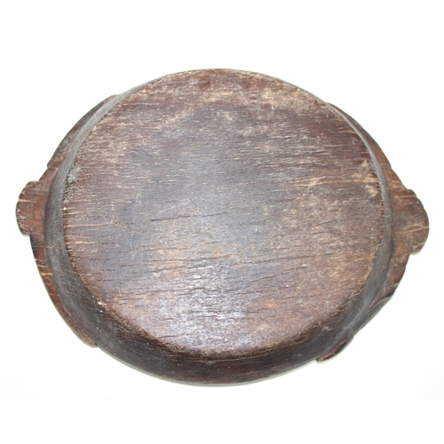 299B - A vintage wooden dough bowl, likely 19th century, approx 50cm wide