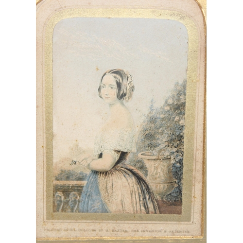 408 - George Baxter (British, 1804–1867) 2 framed antique prints of Queen Victoria and His Royal Highness ... 