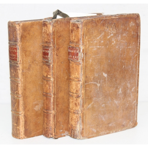 551 - Qty of assorted antique leather bound books to inc Tales of Ireland published 1834, Book of Common P... 