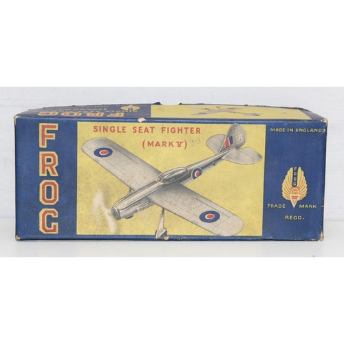 640 - Vintage Frog model kit of a single-seat fighter (Mark V) model aeroplane in original box