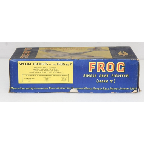 640 - Vintage Frog model kit of a single-seat fighter (Mark V) model aeroplane in original box