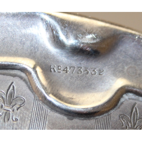 1135 - A vintage silver hand mirror, marked for Birmingham 1910 and confirmed as 925 silver, approx 29cm ta... 