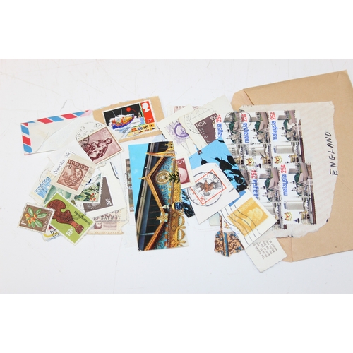 561 - Qty of assorted interesting ephemera to inc early stamps and postal covers, an envelope of gold leaf... 