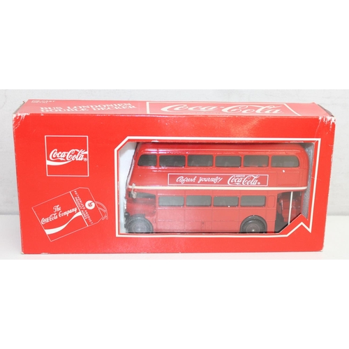 616 - 4 Coca-Cola advertising scale model vehicles in original packaging