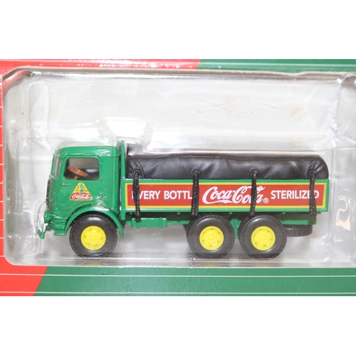 616 - 4 Coca-Cola advertising scale model vehicles in original packaging