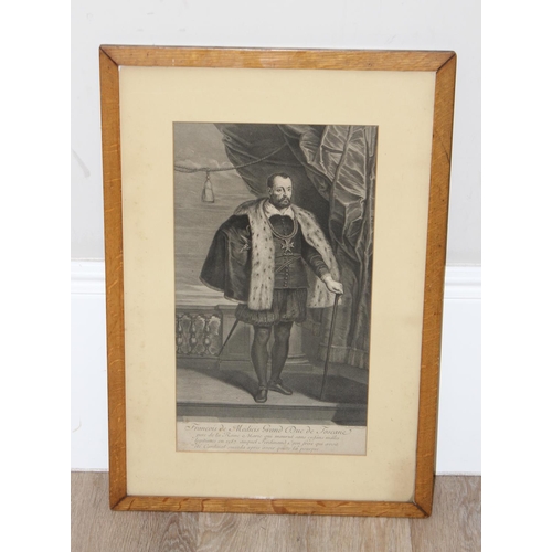 437 - An antique print of François de Medicis Grand Duc de Toscane after Peter Paul Rubens (1577-1640), dr... 