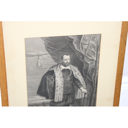 437 - An antique print of François de Medicis Grand Duc de Toscane after Peter Paul Rubens (1577-1640), dr... 