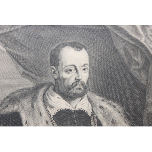 437 - An antique print of François de Medicis Grand Duc de Toscane after Peter Paul Rubens (1577-1640), dr... 