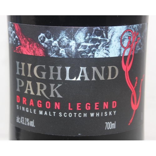 1545 - A bottle of Highland Park Dragon Legend single malt Scotch Whisky, in box, 70cl