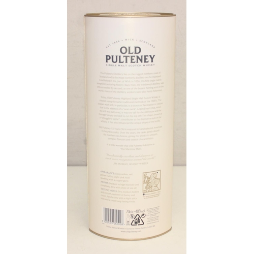 1546 - Old Pulteney 12 year old singly malt Scotch Whisky, in box, 70cl