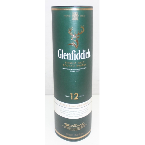 1548 - A bottle of Glenfiddich 12 year old single malt Scotch Whisky, in box, 70cl